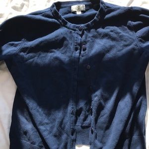 Studio Works Navy Blue Cardigan